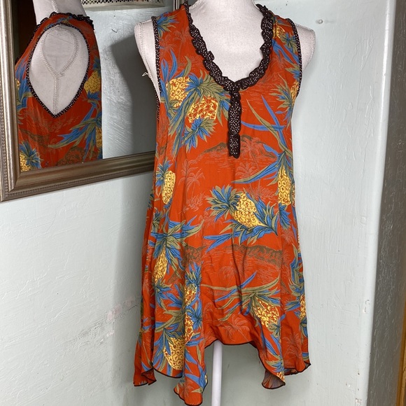 Pineapple shift  Dress - Picture 1 of 3